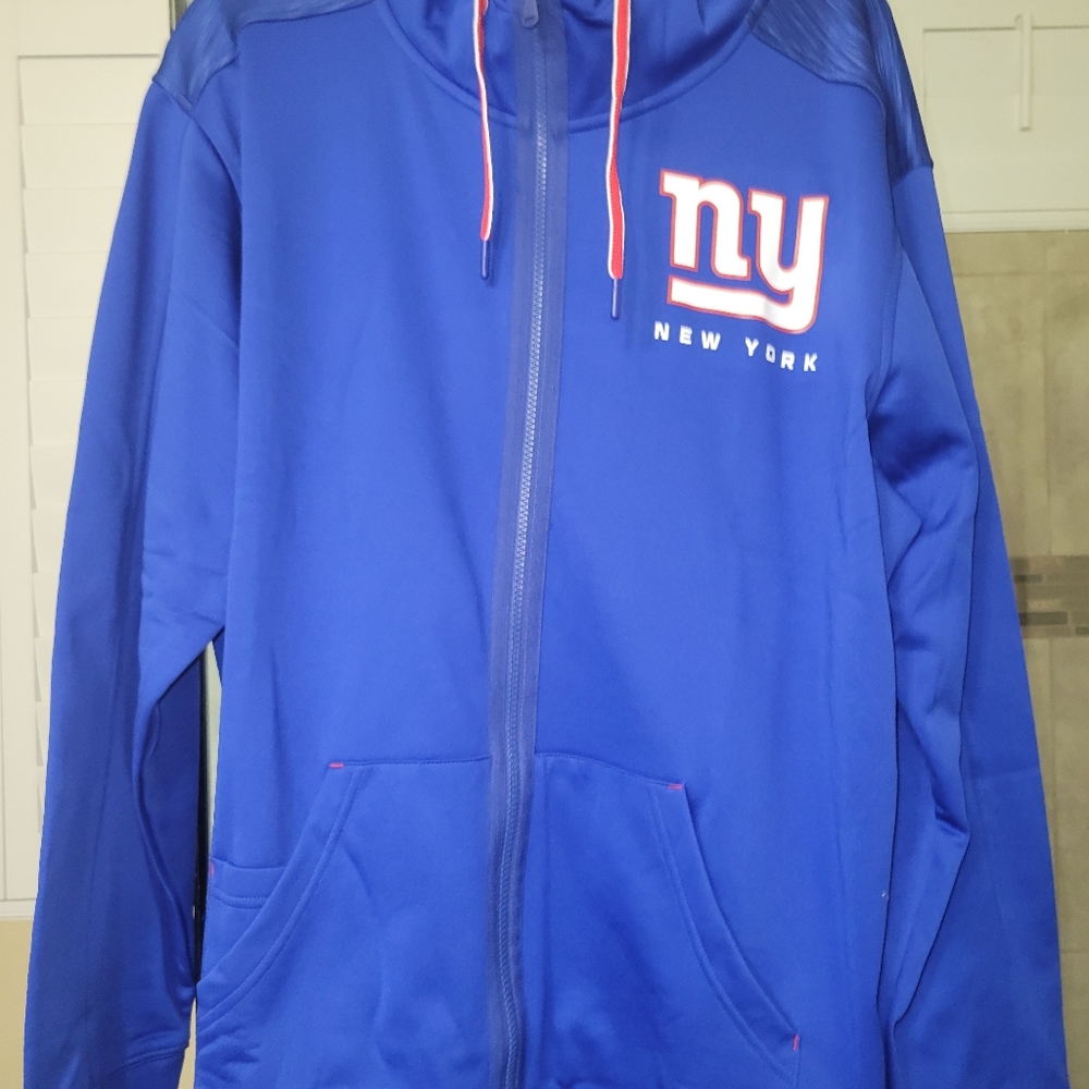 New York Giants zip up sweater with hoodie